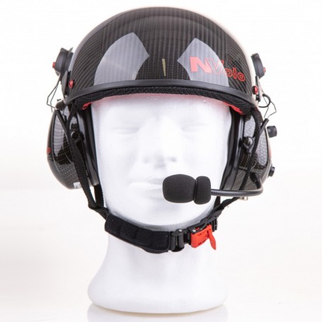 N'Volo Casque en carbone avec headset Lynx Peltor OPTIME II