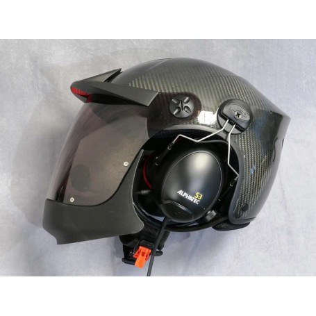 Alphatec Casque Falcon Carbone Premium S3 Monojack