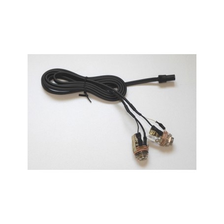 Alphatec cordon socle DoubleJack pour intercom ICA12 ICA13