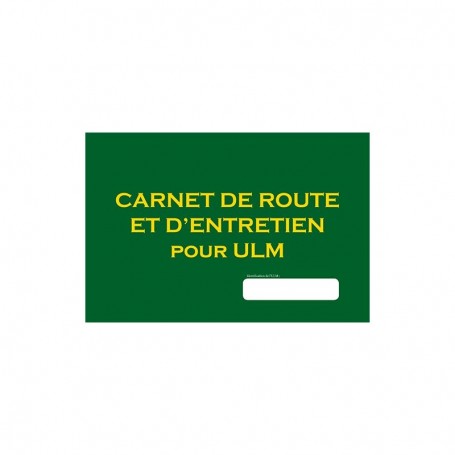 Cépaduès Carnet de route et d'entretien ULM