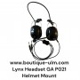 Headset Lynx GA avec helmet Mount