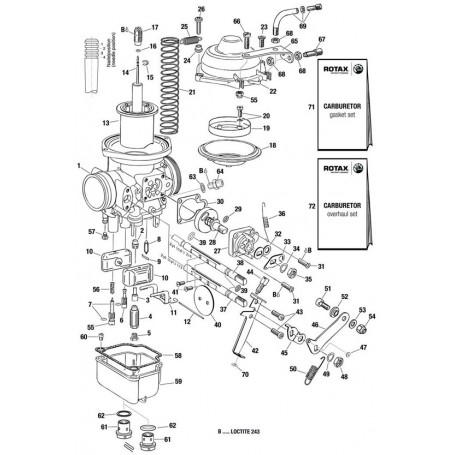 Rotax cuve carburateur 914 CYL2/4