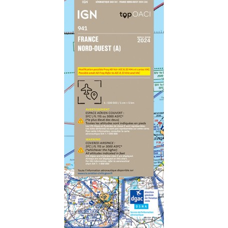 IGN OACI 941 Nord Ouest 2024