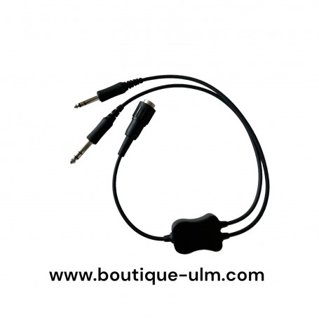 N'Volo adaptateur headset Lynx vers Double JACK