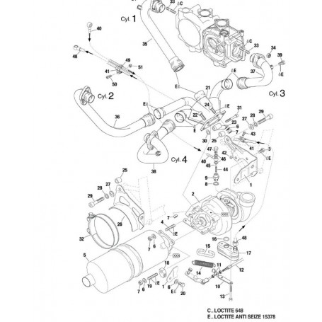 Rotax ressort Inox rappel Turbo 914