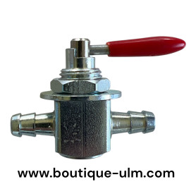 Robinet métal carburant pour ULM 1/4 tour